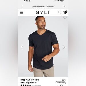 BYLT New Black VNeck 3XL